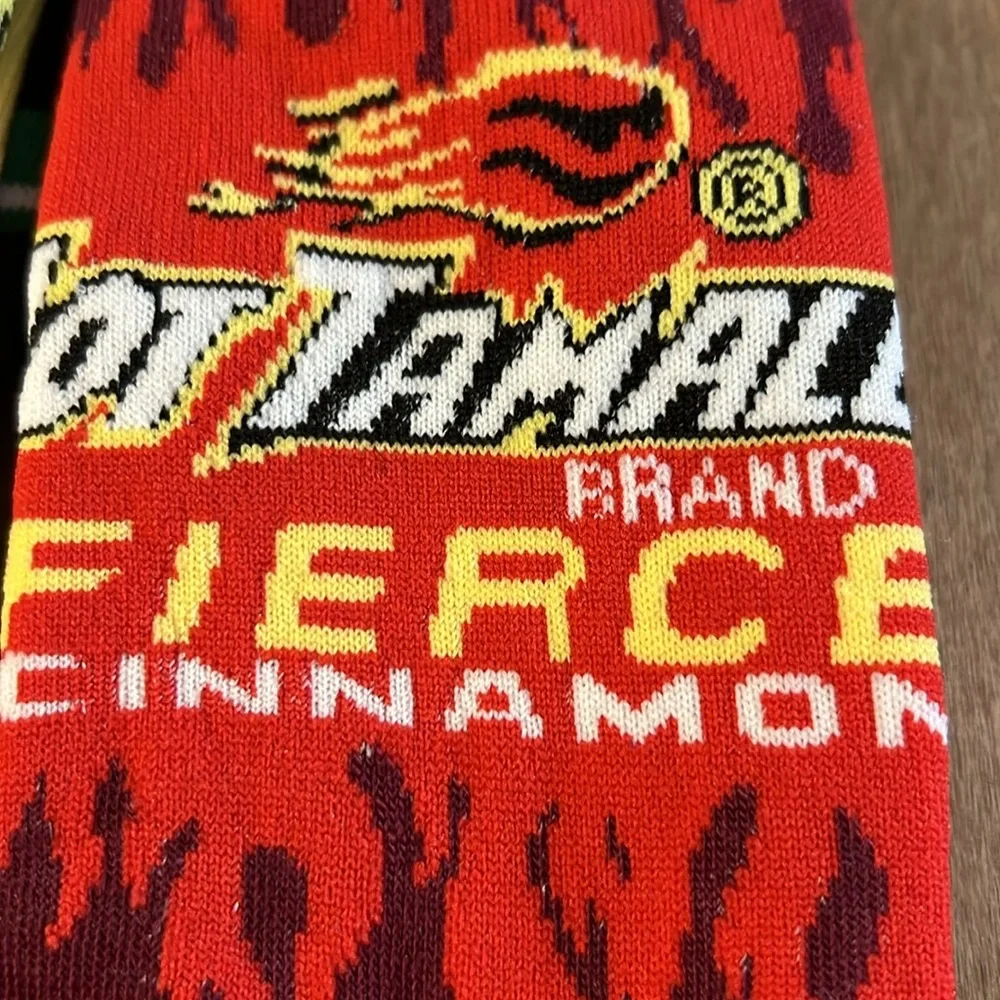 Mike And Ike Hot Tamales Logo Graphic Unisex 2 Pair Crew Socks NWT